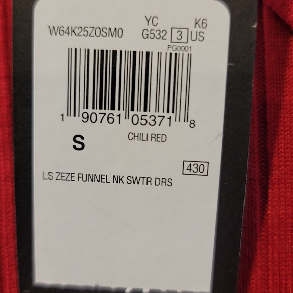 Guess Zeze Funnel Neck Sweater Dress NEW Small - Picture 4 of 6